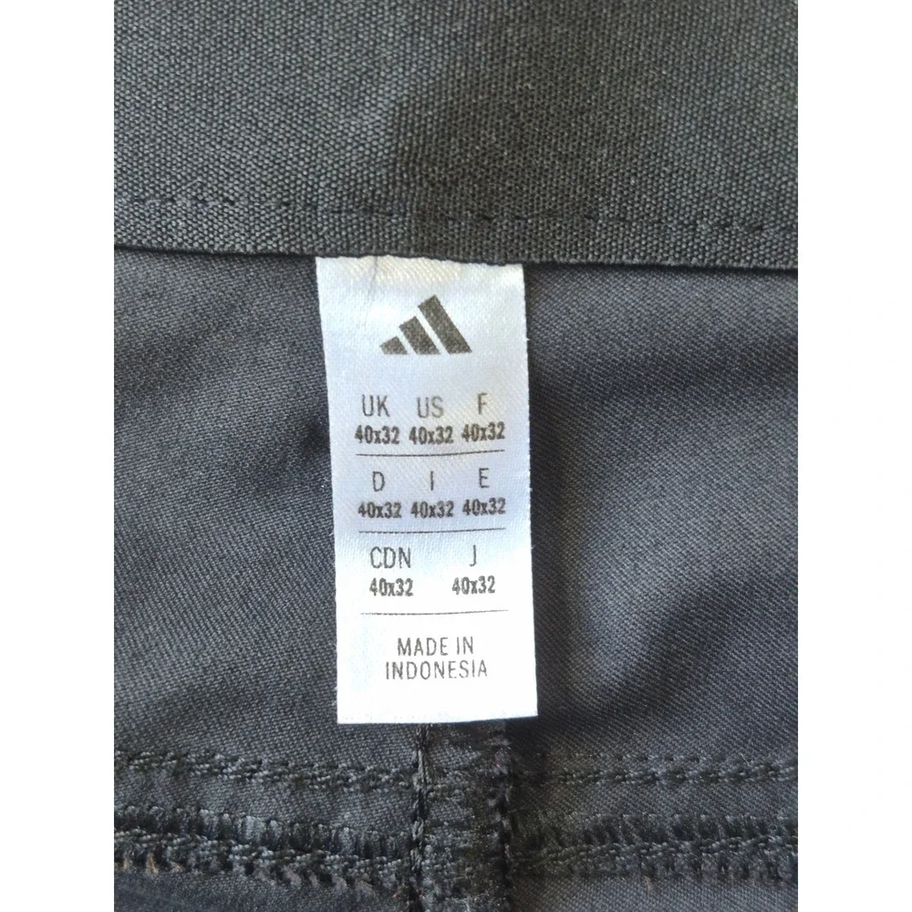 Adidas Mens Ultimate365 Golf Pants Black 40x32 Stretch Tapered Leg